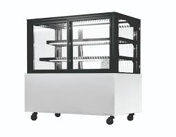 Vitrine de présentation réfrigérée (service avant) blanche 900mm