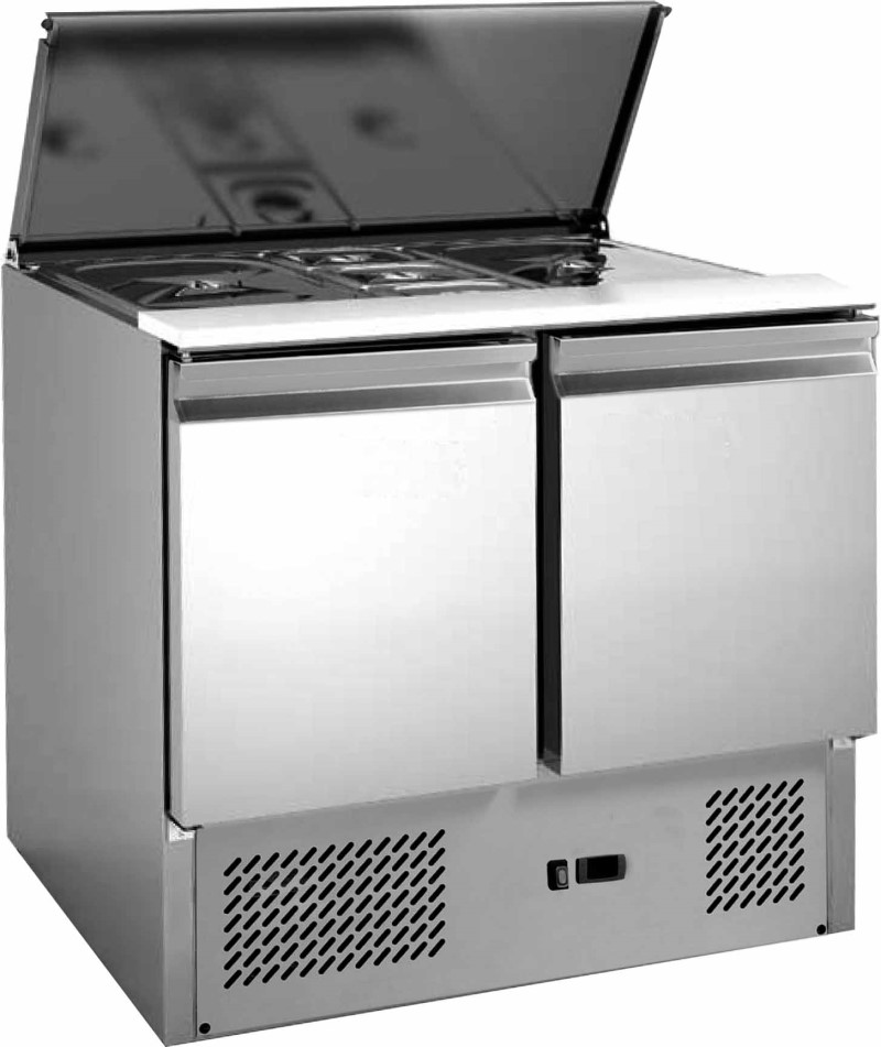 Saladette réfrigérée 2 portes